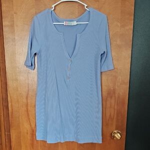 Free People Ribbed Henley Dress